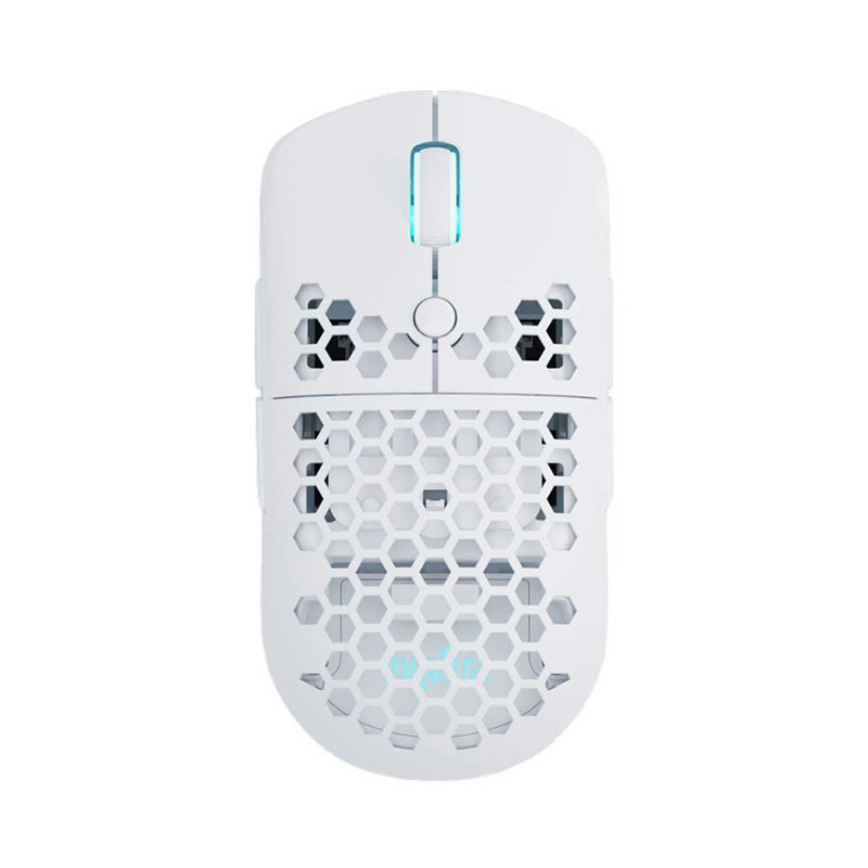 PWNAGE Ultra Custom Ambi RGB Wireless Gaming Mouse Honeycomb Sides (White) (UC-A-H-W)