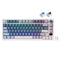 Royal Kludge RK-M75 Tri-Mode RGB 81 Keys Hot-Swappable Mechanical Keyboard Ocean Blue (Blue Switch, Brown Switch)