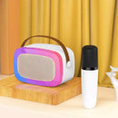 Oudiobop OP-512 RGB Portable Speaker with Wireless Microphone (Blue, Pink, White)