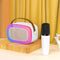 Oudiobop OP-512 RGB Portable Speaker with Wireless Microphone (Blue, Pink, White)