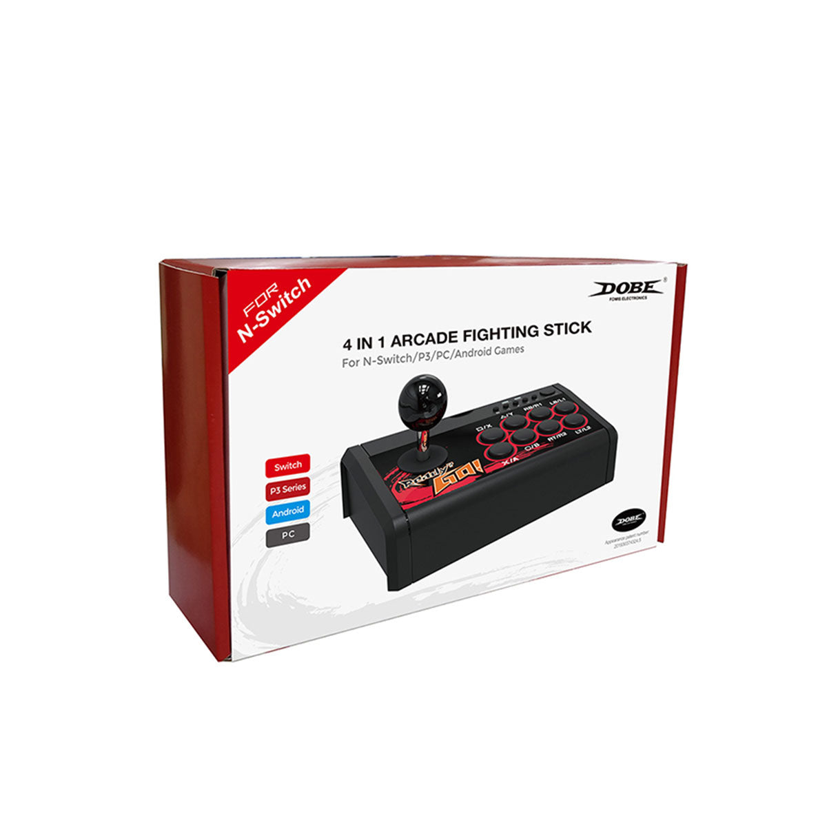 DOBE NSW 4 In 1 Arcade Fighting Stick For N-Switch/P3/PC/Android Games TNS-19059