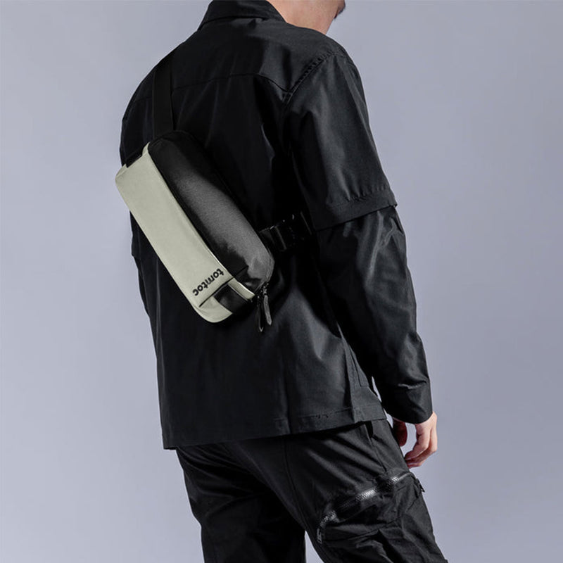 Tomtoc Explorer-T21 Sling Bag With Minimalist EDC Design - Small (Black, Light Gray, Olive Green, Space Grey, Inky Blue) (T21S1D1, T21S1G2, T21S1T1, T21S1G1, T21S1B1)