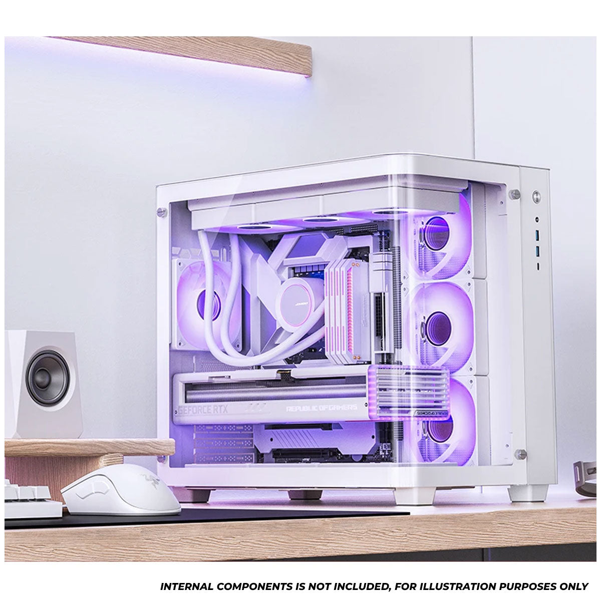Jonsbo TK-3 ATX Separated Cabinet Computer Case (Black, White)