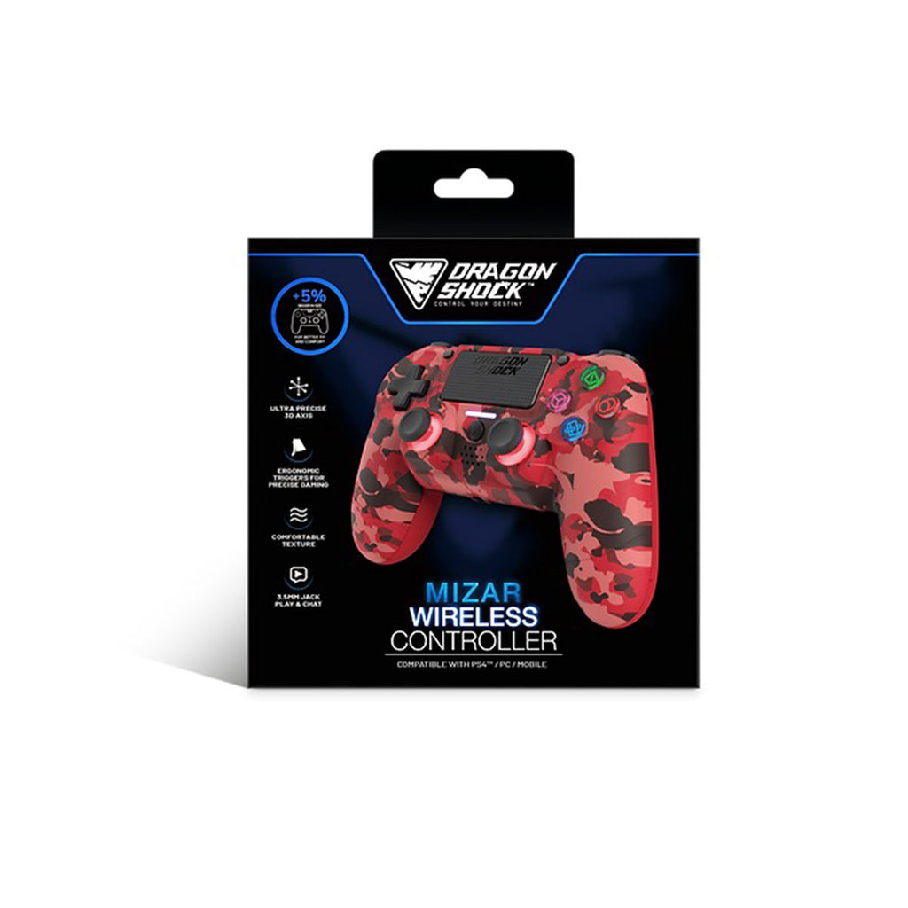 Dragon Rise Controller Dragonwar Dragon Shock Mizar Wireless Controller Compatible For PS4/PC ...