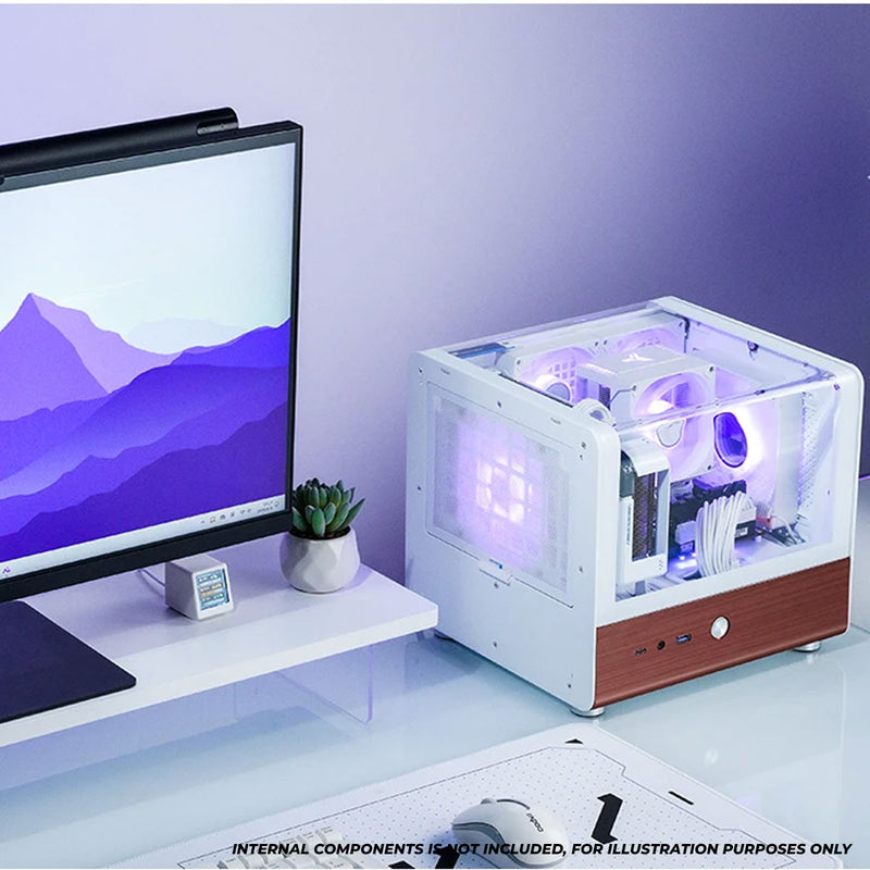 Jonsbo TK-0 ITX Separated Cabinet Computer Case (Black, White)
