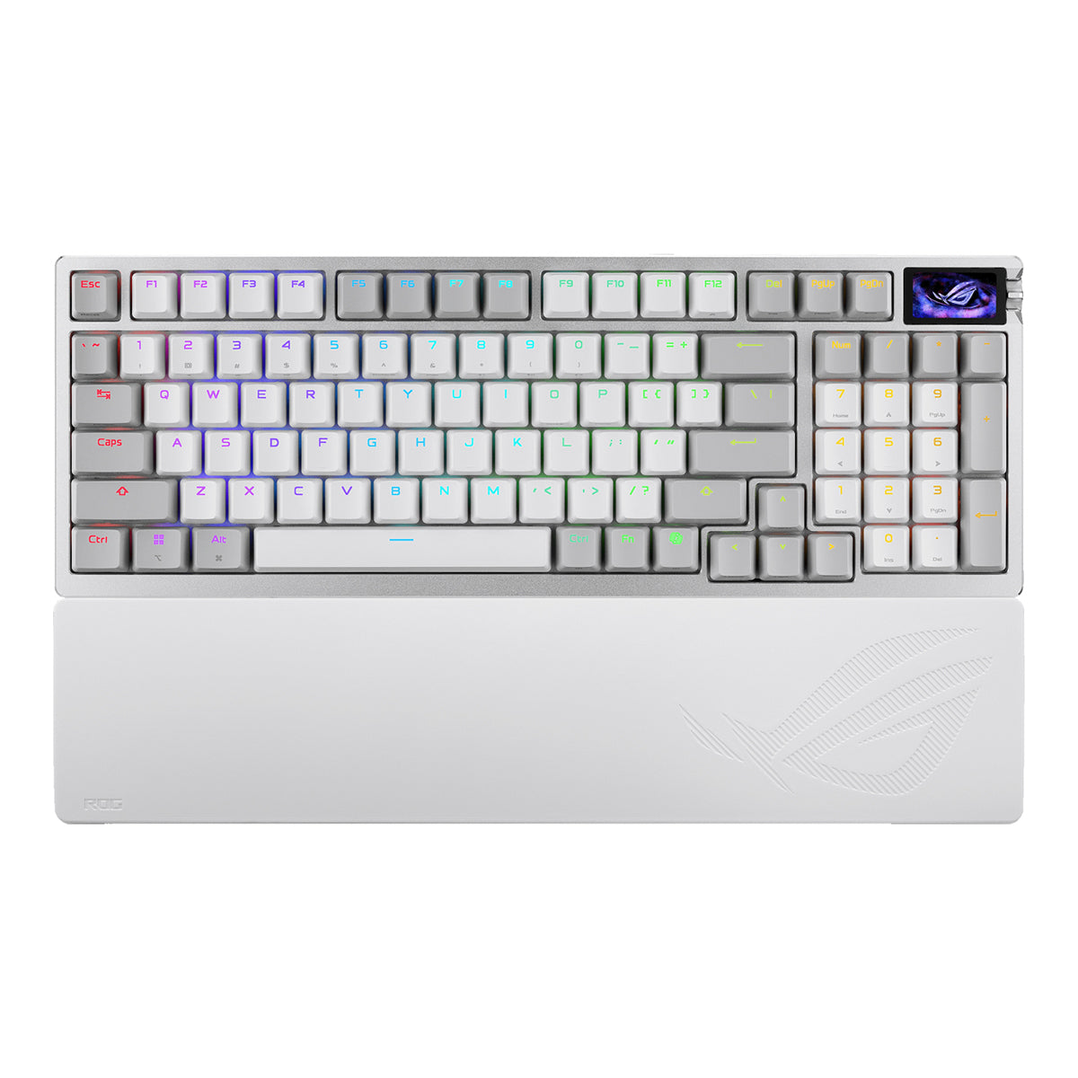 Asus M902 ROG Azoth 96% Wireless Analog Gaming Keyboard (ROG HFX V2 Magnetic Switch) (White)