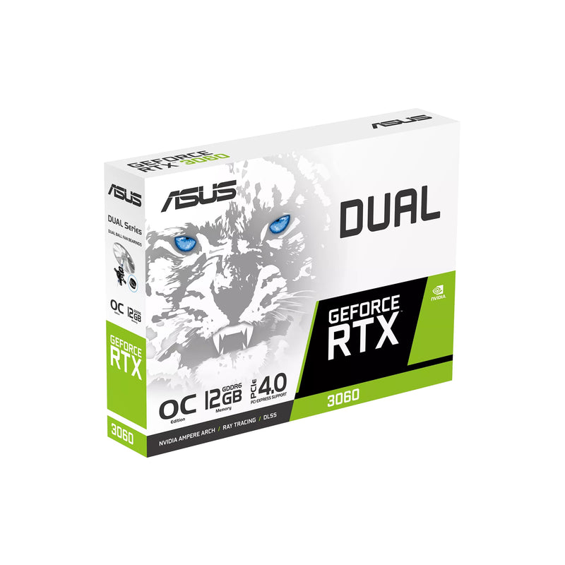 Asus Dual GeForce RTX 3060 OC 12GB PCIE 4.0 GDDR6 Graphics Card (White
