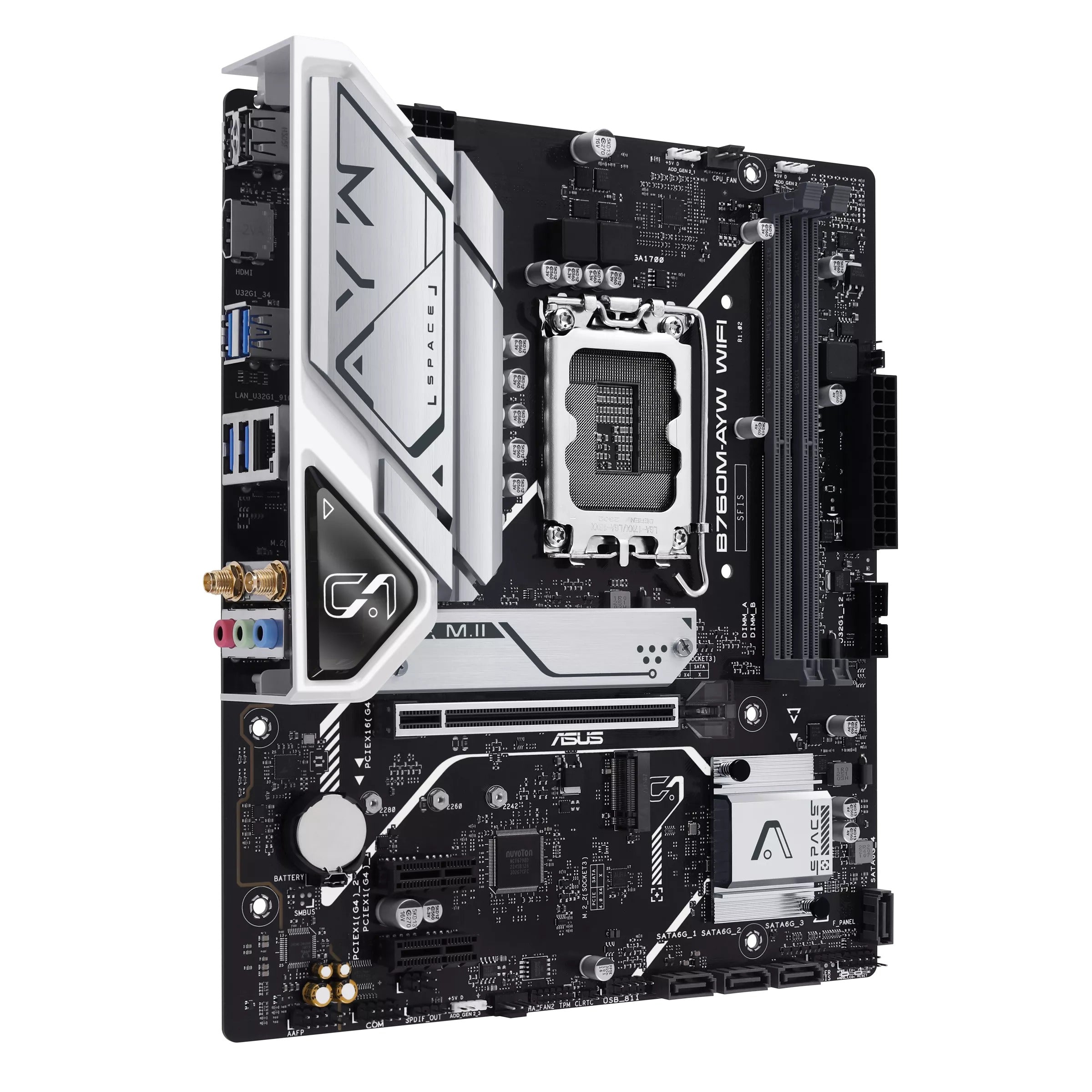 Asus B760M-AYW WiFi DDR5 Intel Motherboard