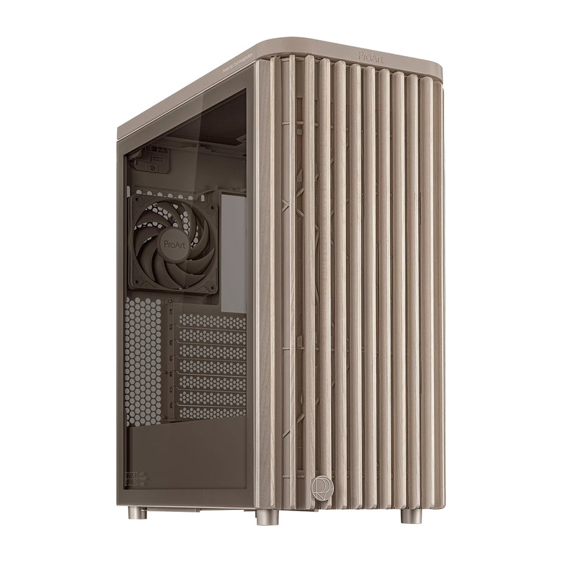 Asus ProArt PA401 Wood Ed. Tempered Glass Panel ATX PC Case (Beige)