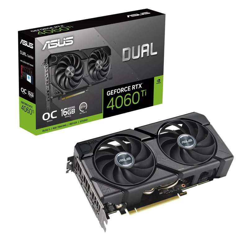 Asus Dual GeForce RTX 4060 Ti EVO OC 16GB GDDR6 Graphics Card