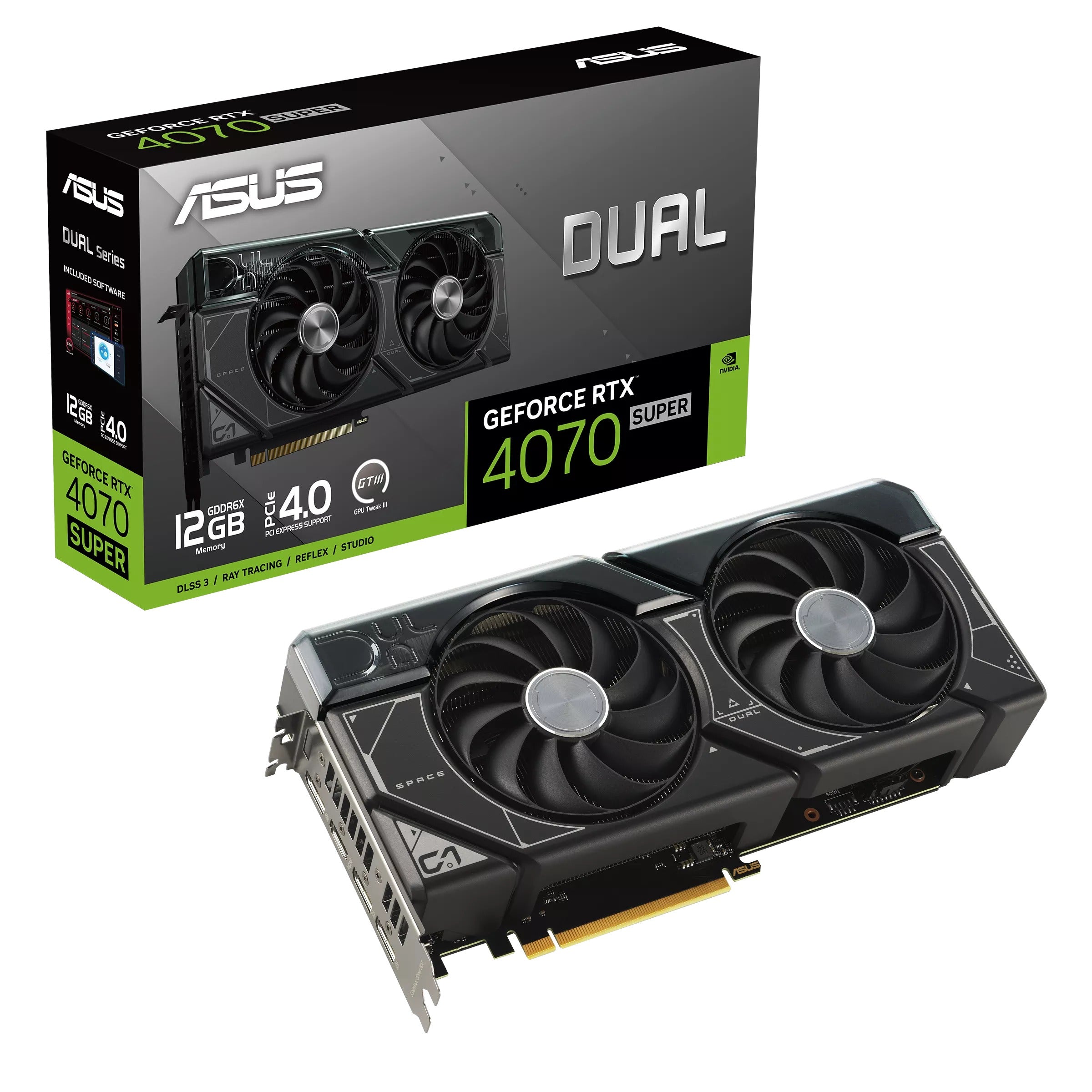 Asus Dual Geforce RTX 4070 Super 12GB GDDR6X Graphics Card