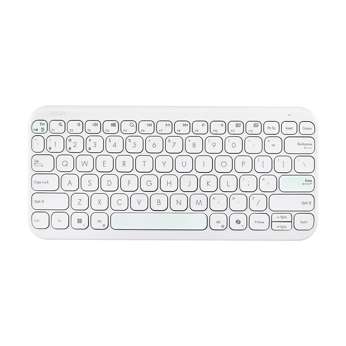 Asus KW100 Marshmallow Wireless Keyboard (Iridescent White)