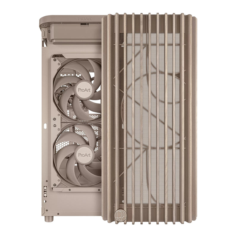 Asus ProArt PA401 Wood Ed. Tempered Glass Panel ATX PC Case (Beige)