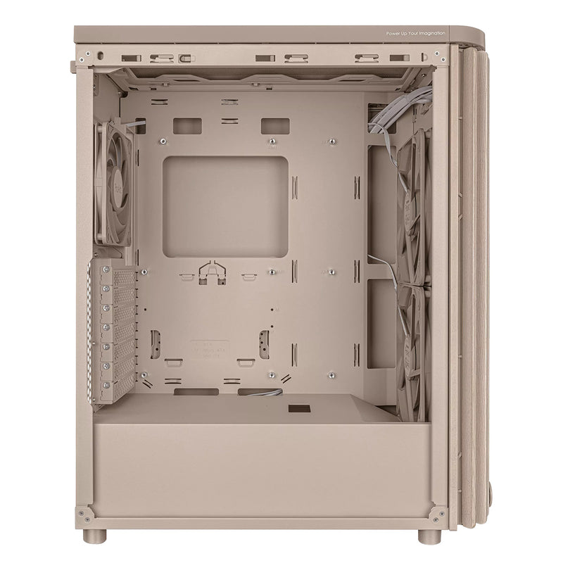 Asus ProArt PA401 Wood Ed. Tempered Glass Panel ATX PC Case (Beige)
