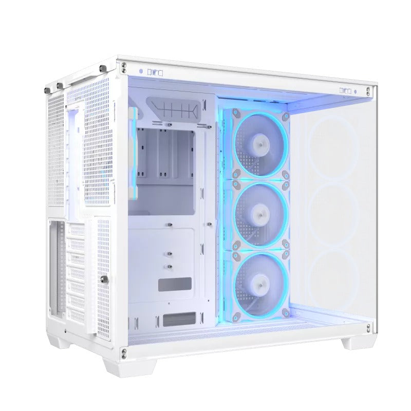 Asus A32 Plus Tempered Glass Panel ATX PC Case with 4 Pre-Installed ARGB Fans