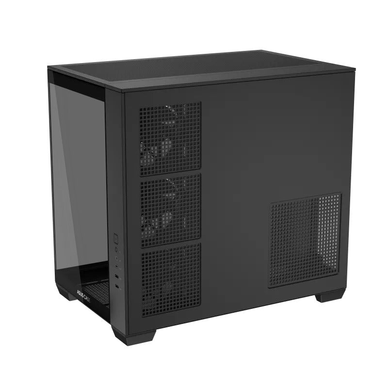 Asus A32 Plus Tempered Glass Panel ATX PC Case with 4 Pre-Installed ARGB Fans