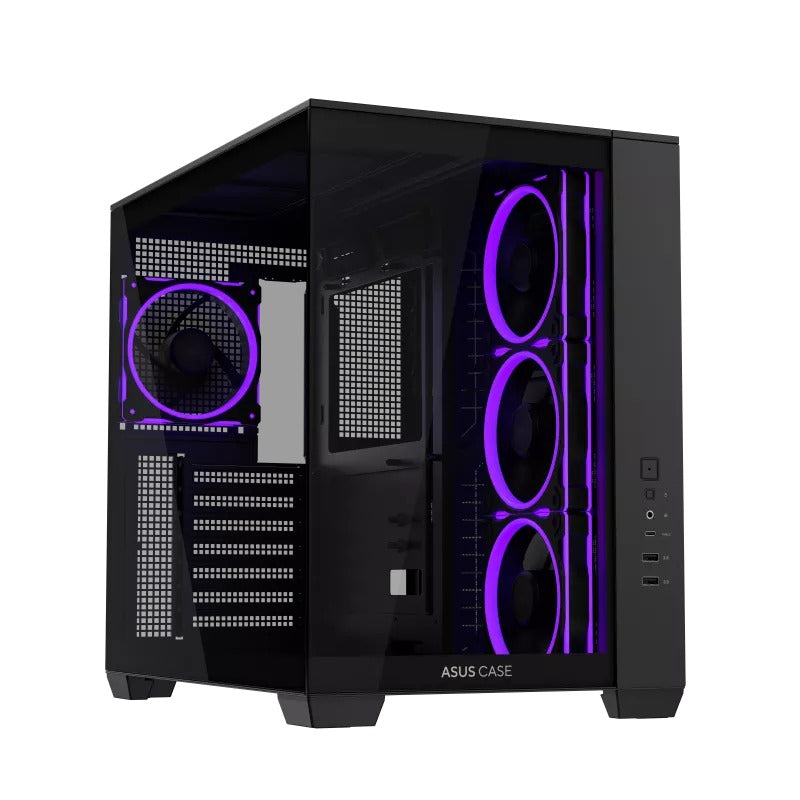 Asus A32 Plus Tempered Glass Panel ATX PC Case with 4 Pre-Installed ARGB Fans