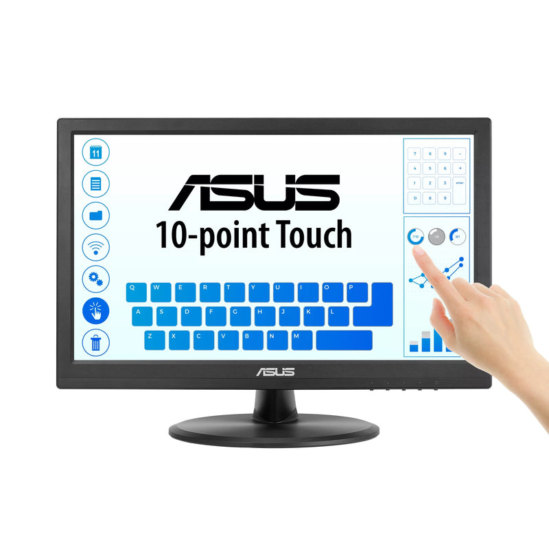 Asus VT169HE 15.6" FHD (1920x1080) 60Hz 5ms(GTG) IPS Touch Monitor with Tilt Adjustment
