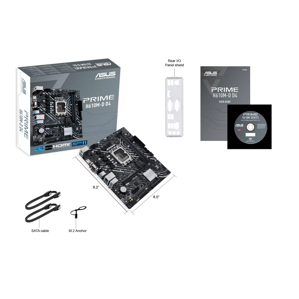 Asus Prime H610M-D D4 Motherboard
