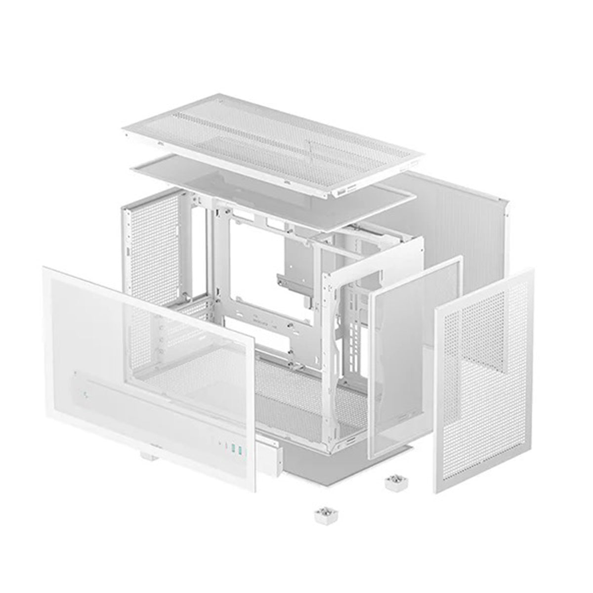 Deepcool CH260 High Airflow Mesh Panels M-ATX Compact Case (Black, White)