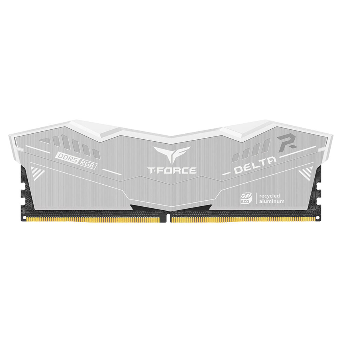 Teamgroup T-force Delta RGB ECO 32GB (2x16GB) DDR5 AMD EXPO 6000MHz  CL38-46-46-76 Gaming Desktop Memory (Silver) (FF2D532G6000HC38GDC01)