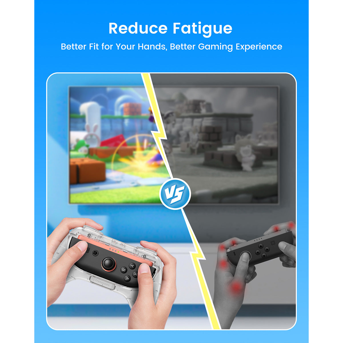 Transnovo Controller Case Shell for Nintendo Switch 2 (Tranparent) (NS2-GA03)