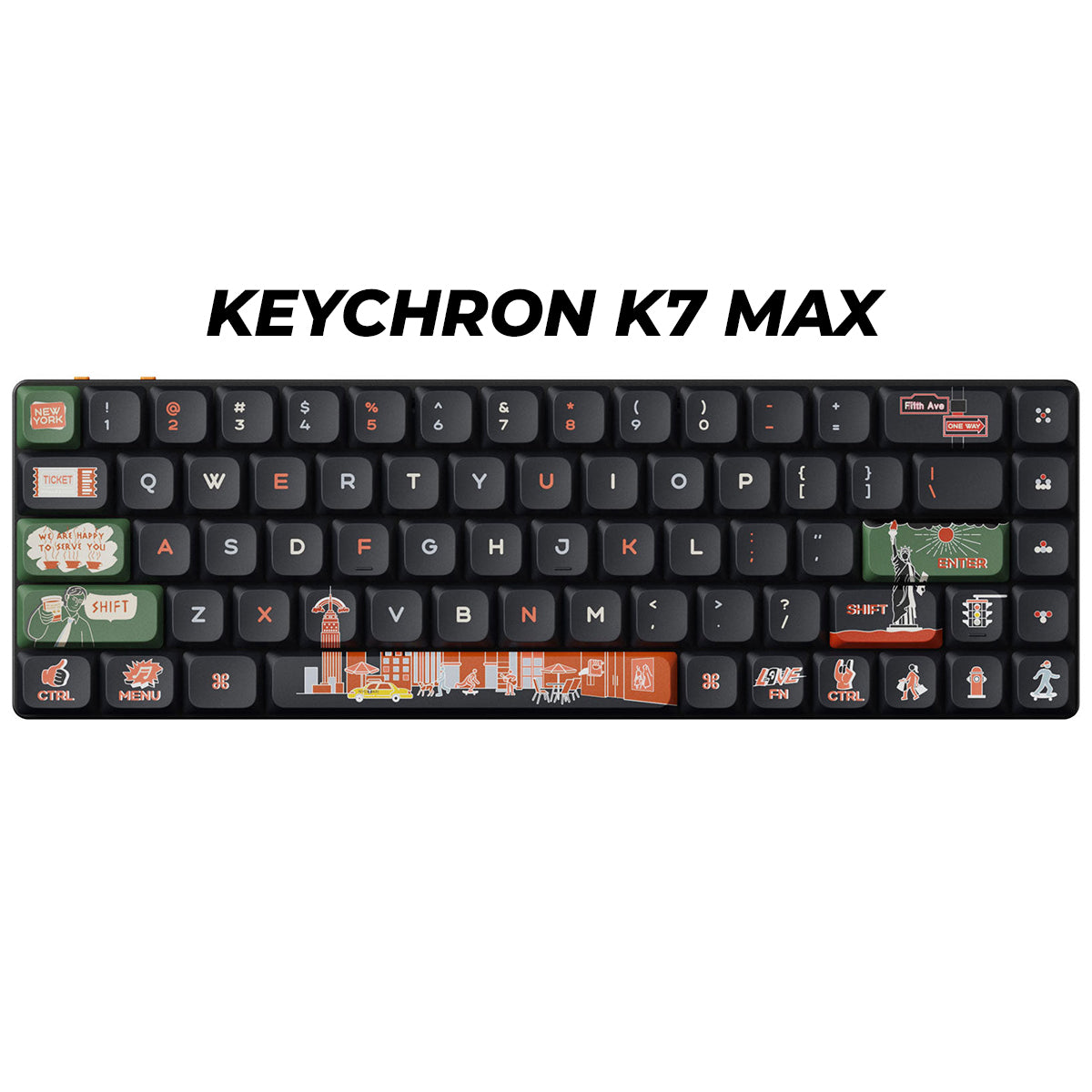 Keychron Low Profile LSA Dye-Sub PBT Full Set 133 Keys Keycap Set (New York) (PBT-71)