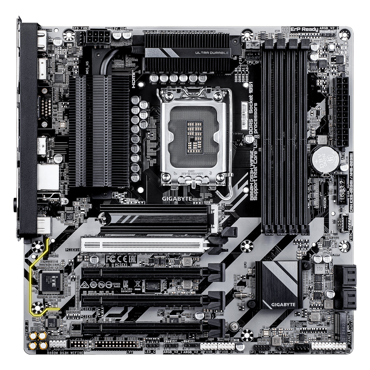 Gigabyte B860M DS3H WiFi6E DDR5 Intel UD Motherboard
