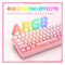 Onikuma G69 68 Keys RGB Wired Magnetic Switch Keyboard (Pink)