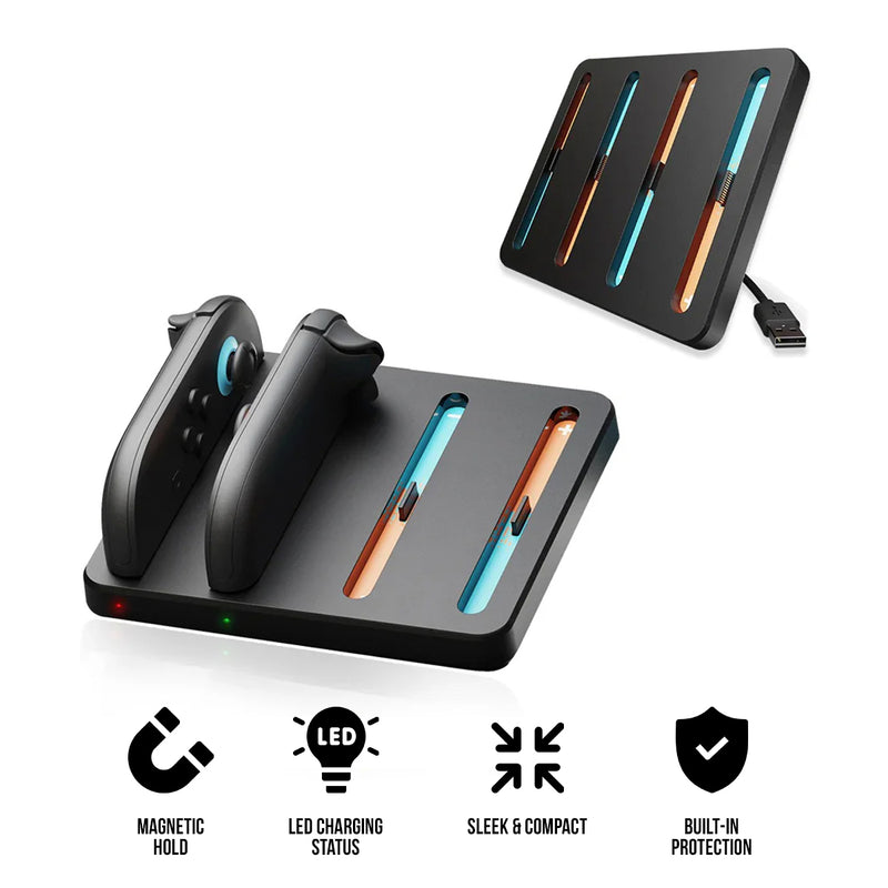 Skull & Co. Joy-Con Charging Dock for Nintendo Switch 2 (Black) (NS2CDK-BK)