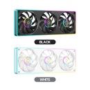 Ocypus Sigma F36 ARGB 360mm Integrated ARGB Suspended Illuminated Fan Hub (Black, White)