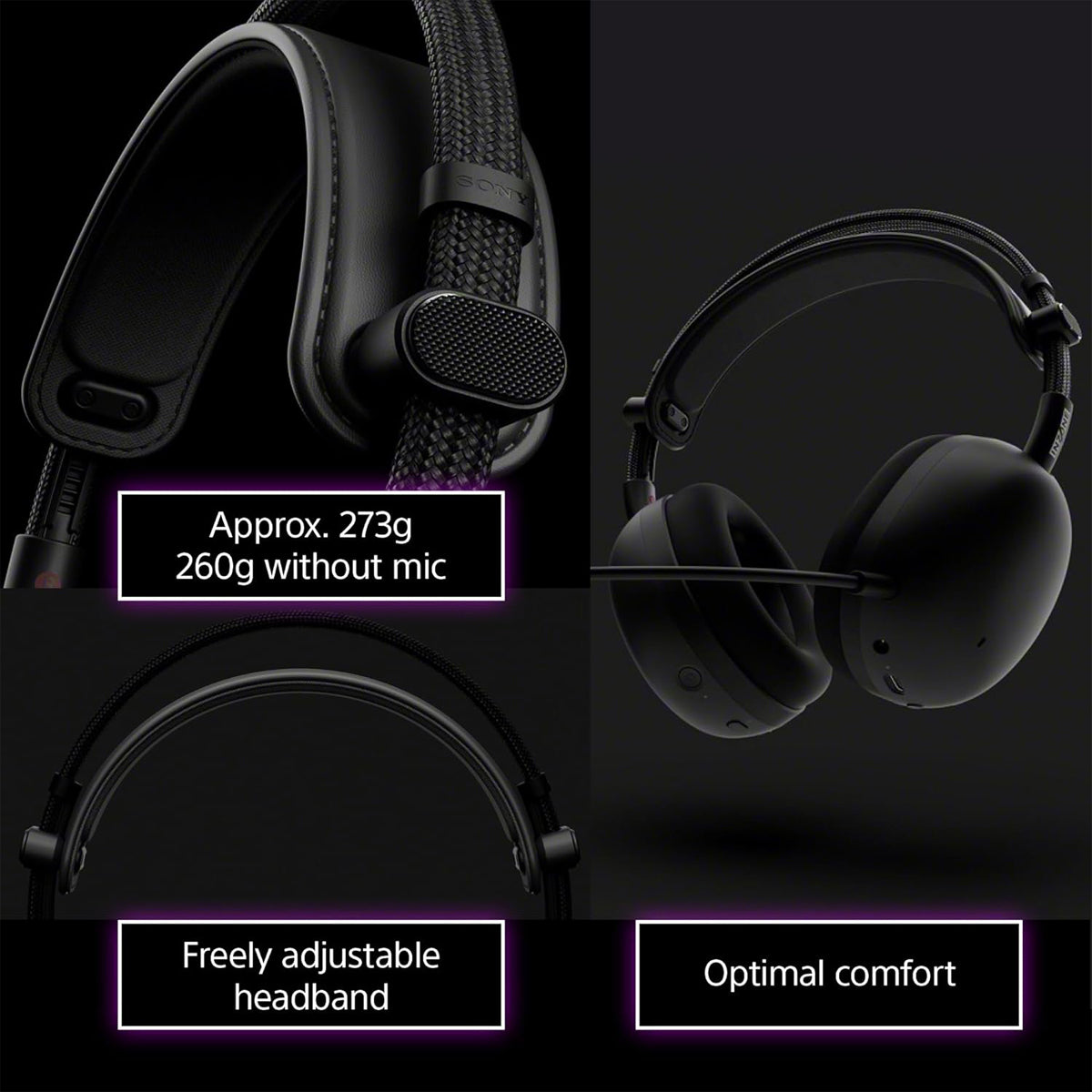 Sony Inzone H9 II Wireless Noise Cancelling Gaming Headset (Black, White)