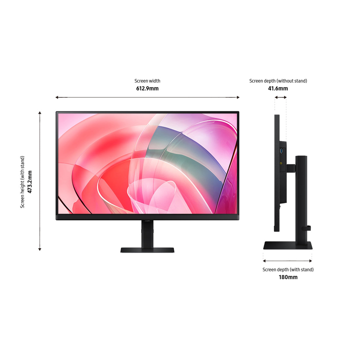 Samsung ViewFinity S7 LS27H700EAEXXP 27" 4K (3840x2160) 60Hz 5ms GTG IPS Monitor
