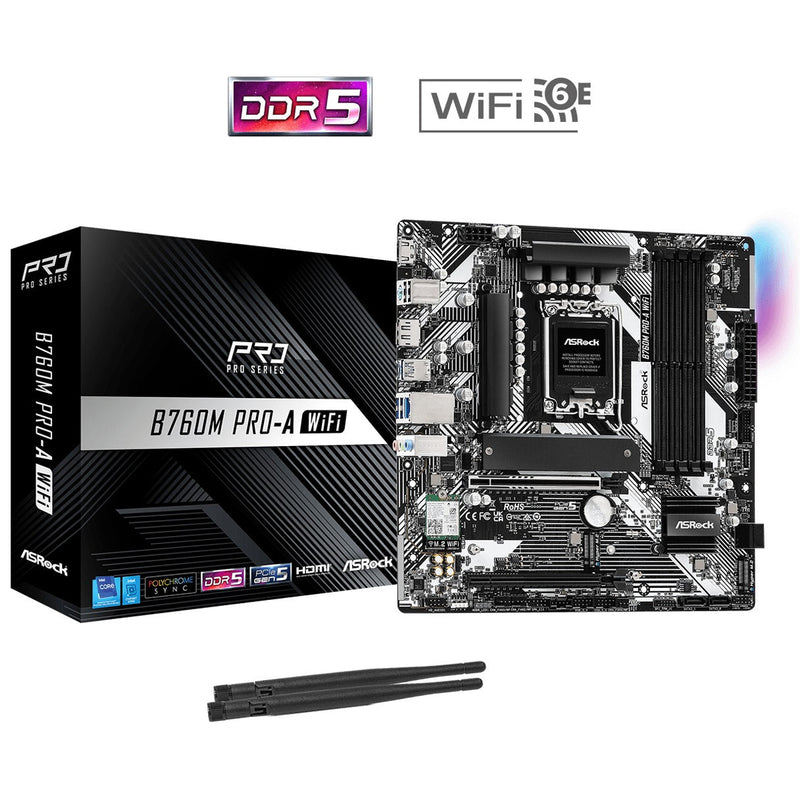 ASRock B760M Pro-A WiFi Motherboard