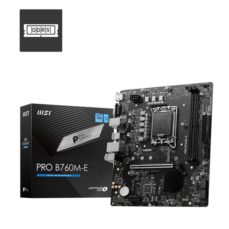 MSI PRO B760M-E DDR5 Intel Motherboard