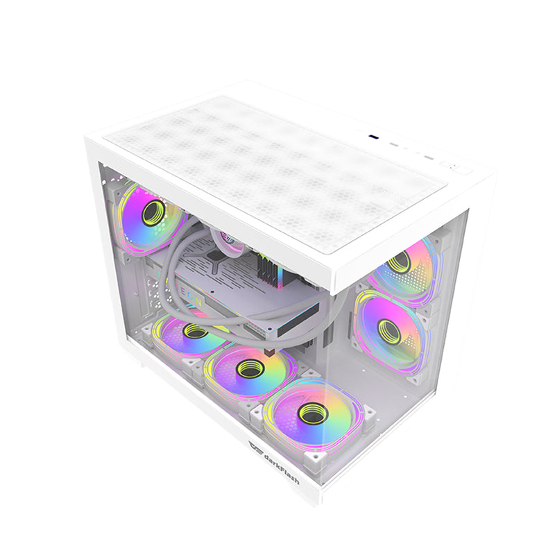 DarkFlash C285MP V2 Exquisite mATX PC Case Tempered