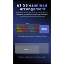 Nacodex x Ajazz NK61 Mixed Light 61 Keys Wired Hot-Swappable Mechanical Keyboard (Pearly White) (Red Switch)