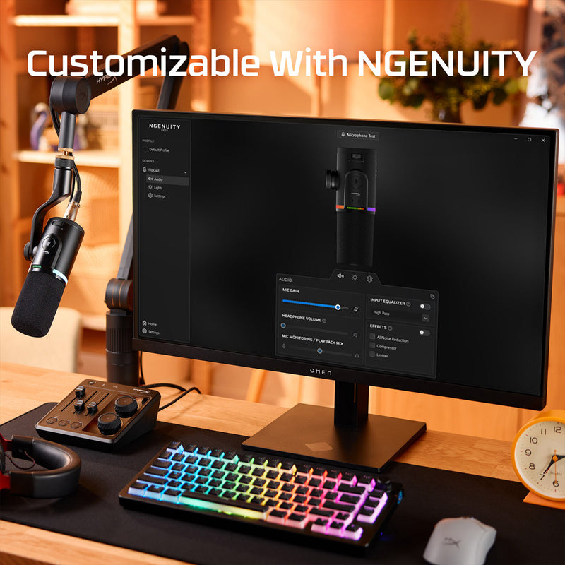 HyperX FlipCast Streaming USB/XLR Dynamic Microphone (B2CM1AA)