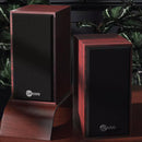 Lecoo DS105 Wired Desktop Speaker (Red Wood Grain)