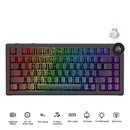 Ajazz AK820 V2 RGB Tri-Mode Mechanical Keyboard (Contour Lines Black) (White Peach Switch)