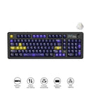 Ajazz AK980 V2 Pro RGB Tri-Mode Mechanical Keyboard (Transparent Yellow Purple Deep Purple) (Lichee Switch)