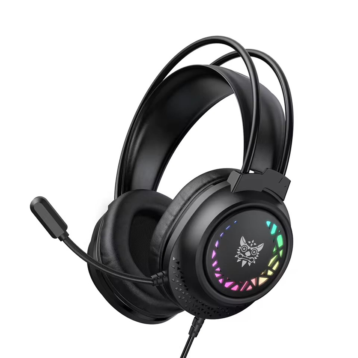 Onikuma X92 RGB Gaming Headphone with Noise-Cancelling Microphone (Black)