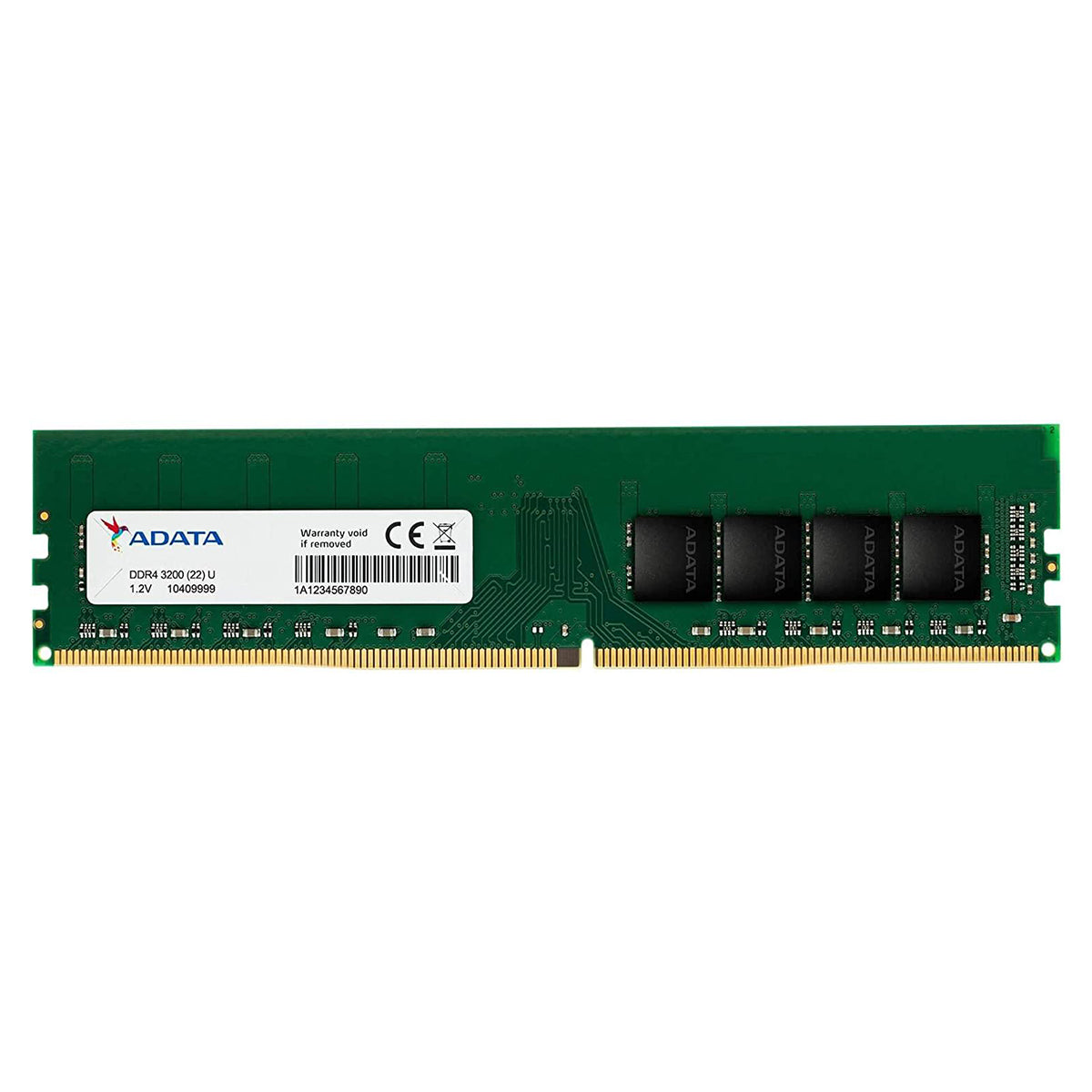ADATA 8GB DDR4 3200MHZ PC4-25600 U-DIMM Memory (AD4U32008G22-SGN)