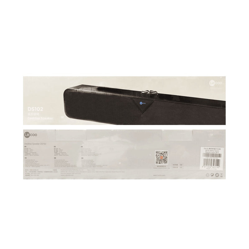 LECOO DS102 USB/Bluetooth Desktop Speaker (Black)