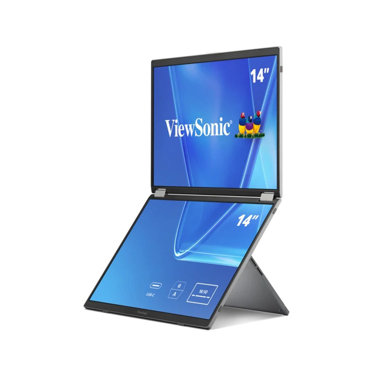 ViewSonic VG1457 14" WUXGA (1920x1200) 60Hz 16ms IPS Dual Screen Portable Monitor