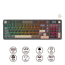 Royal Kludge RK-S98 Tri-Mode RGB 98 Keys Hot Swappable Mechanical Keyboard Phantom (Beige Switch, Chartreuse Switch)