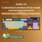 Ajazz AK35I V4 RGB Tri-Mode 100% 104-Keys Gasket-mounted Hot-Swappable Mechanical Keyboard