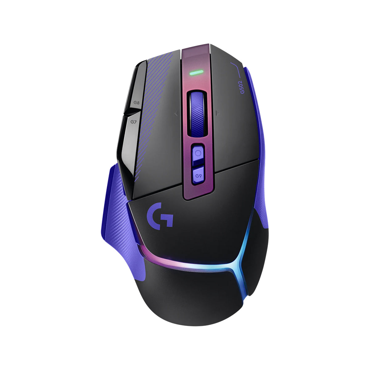 Logitech G502 X Plus Lightspeed Wireless RGB Gaming Mouse (Black, White, Dark Lila, Mint)