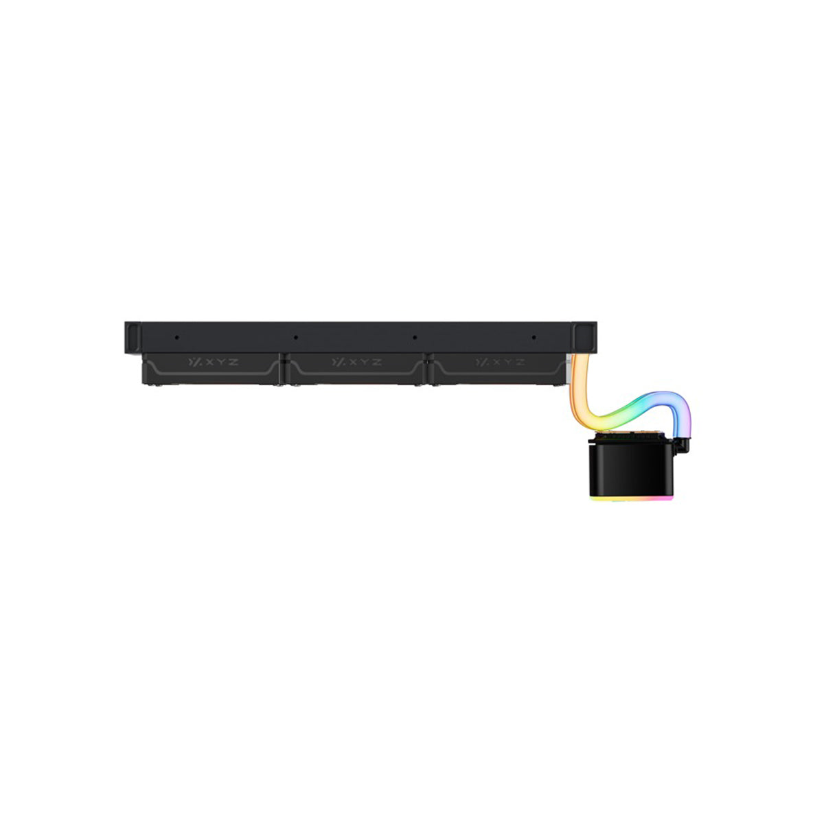 XYZ AquaPulse Fusion 360 AIO ARGB Liquid Cooler with Temperature Display 