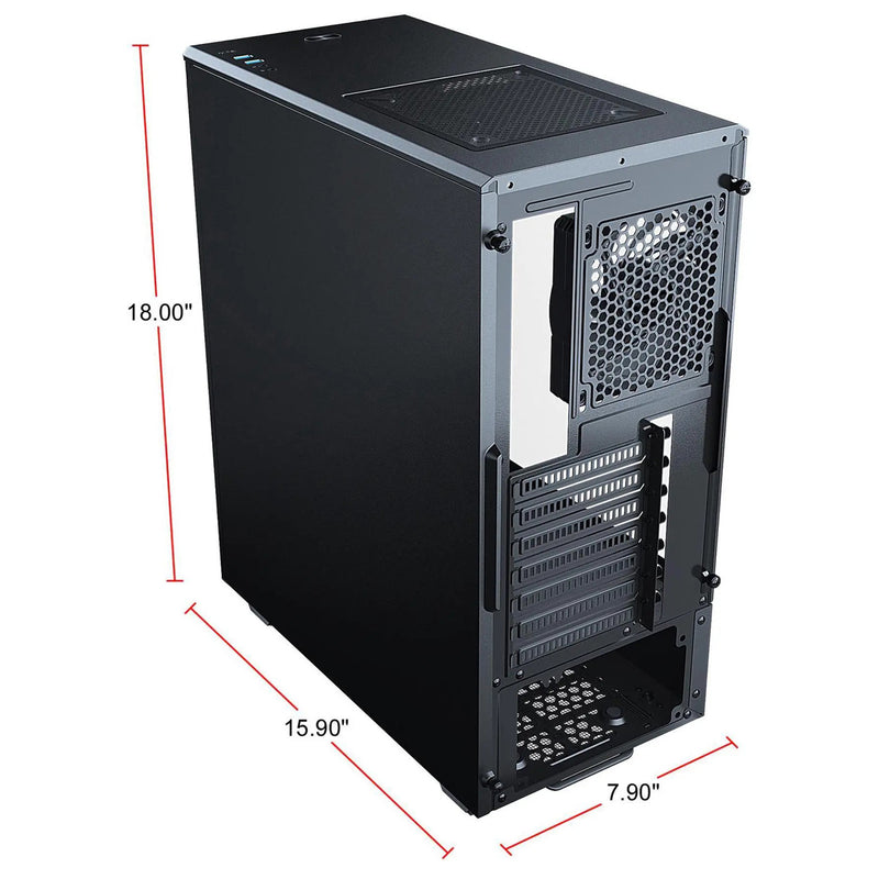 Phanteks Eclipse P300A Tempered Glass Compact Mid-Tower Full Mesh Front Case 